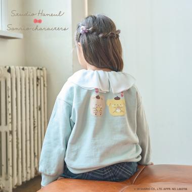 【スタジオハヌル×三麗鷗角色】【正反兩穿】拼色翻領衛衣