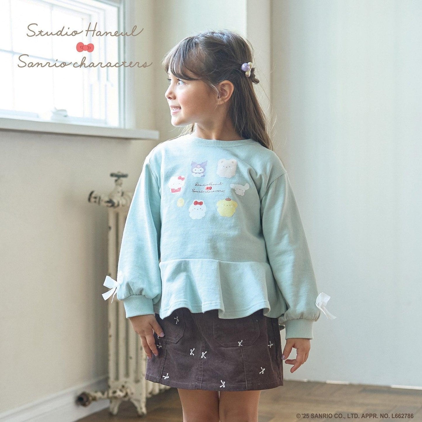 【スタジオハヌル×三麗鷗角色】荷葉邊廓形印花衛衣