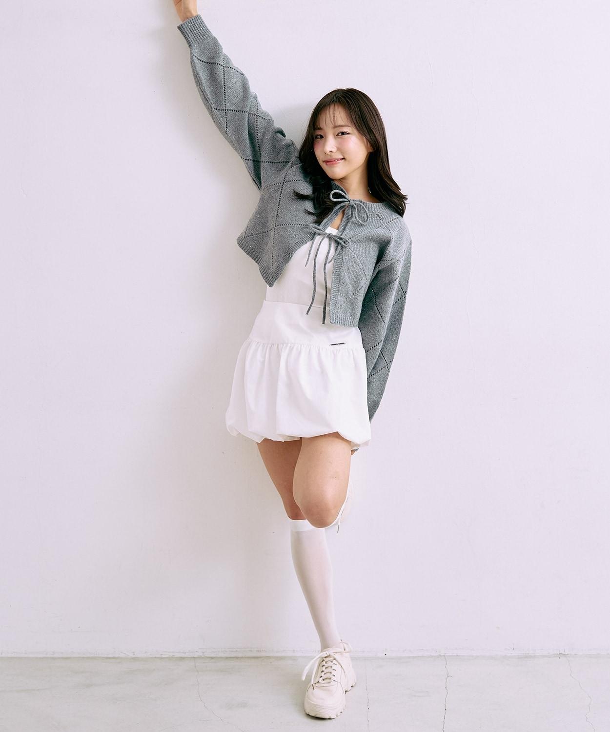 帶飾牌氣球裙【韓國時尚】