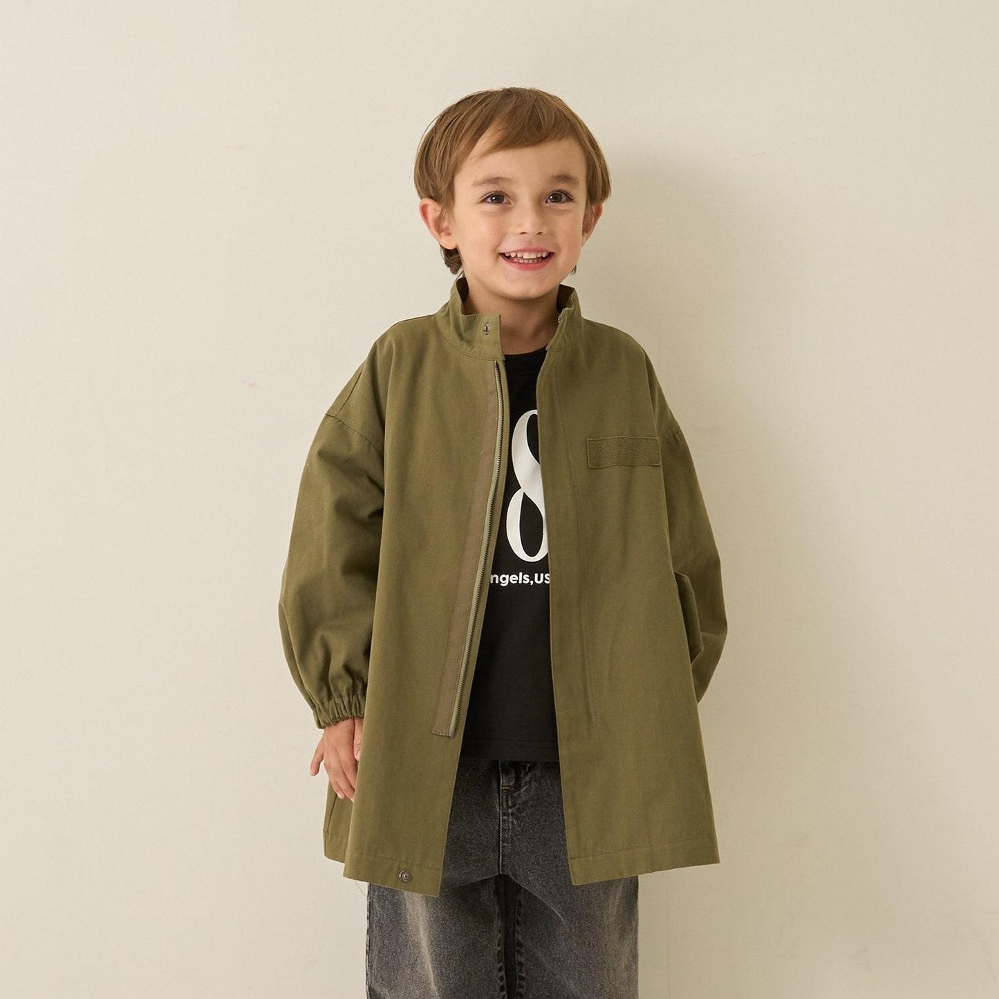 【組合自由系列】中長款派克大衣