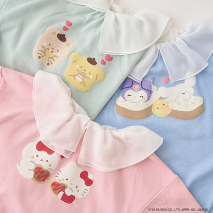 【スタジオハヌル×三麗鷗角色】【正反兩穿】拼色翻領衛衣