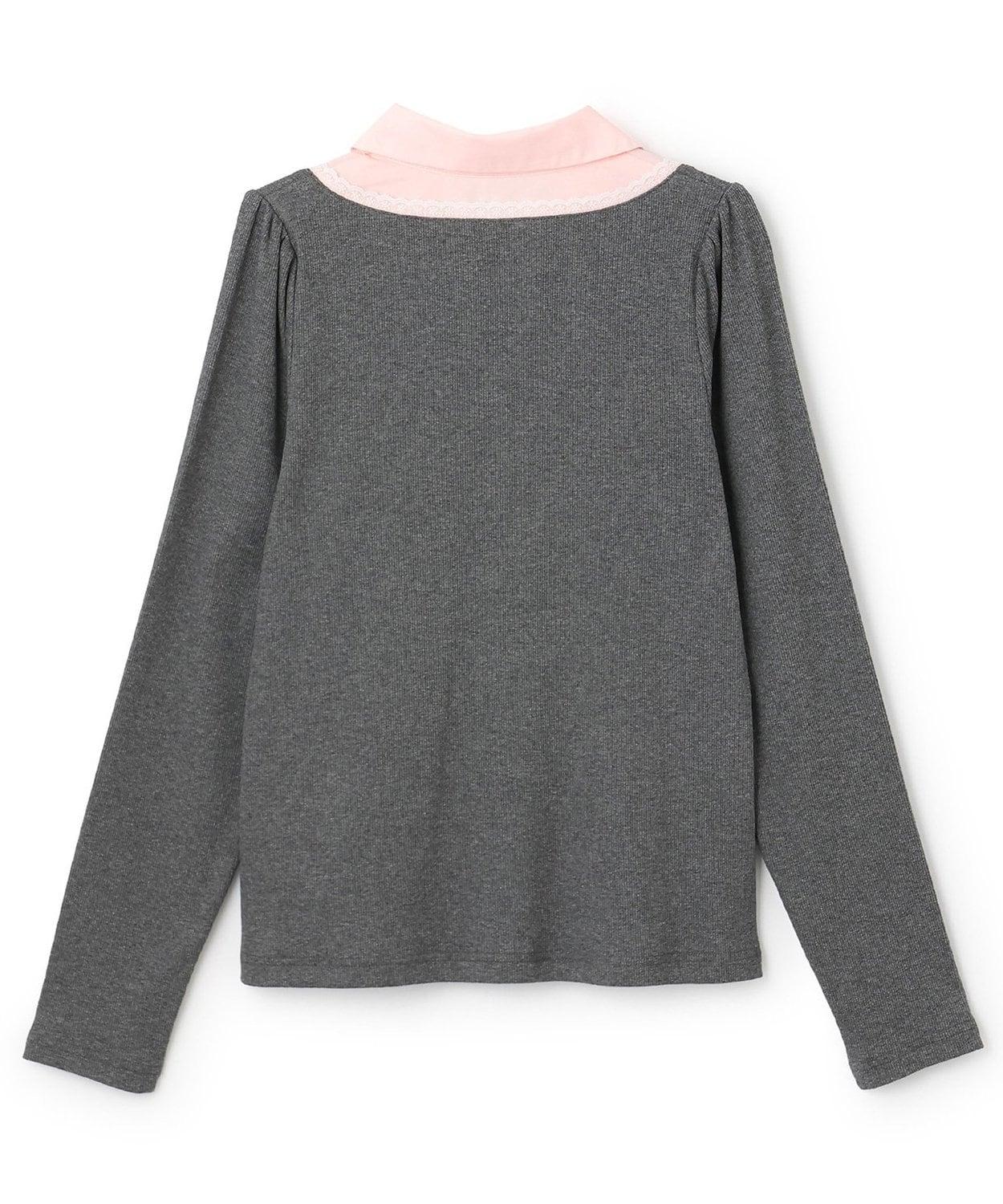 襯衫疊穿設計套頭衫【韓國時尚】