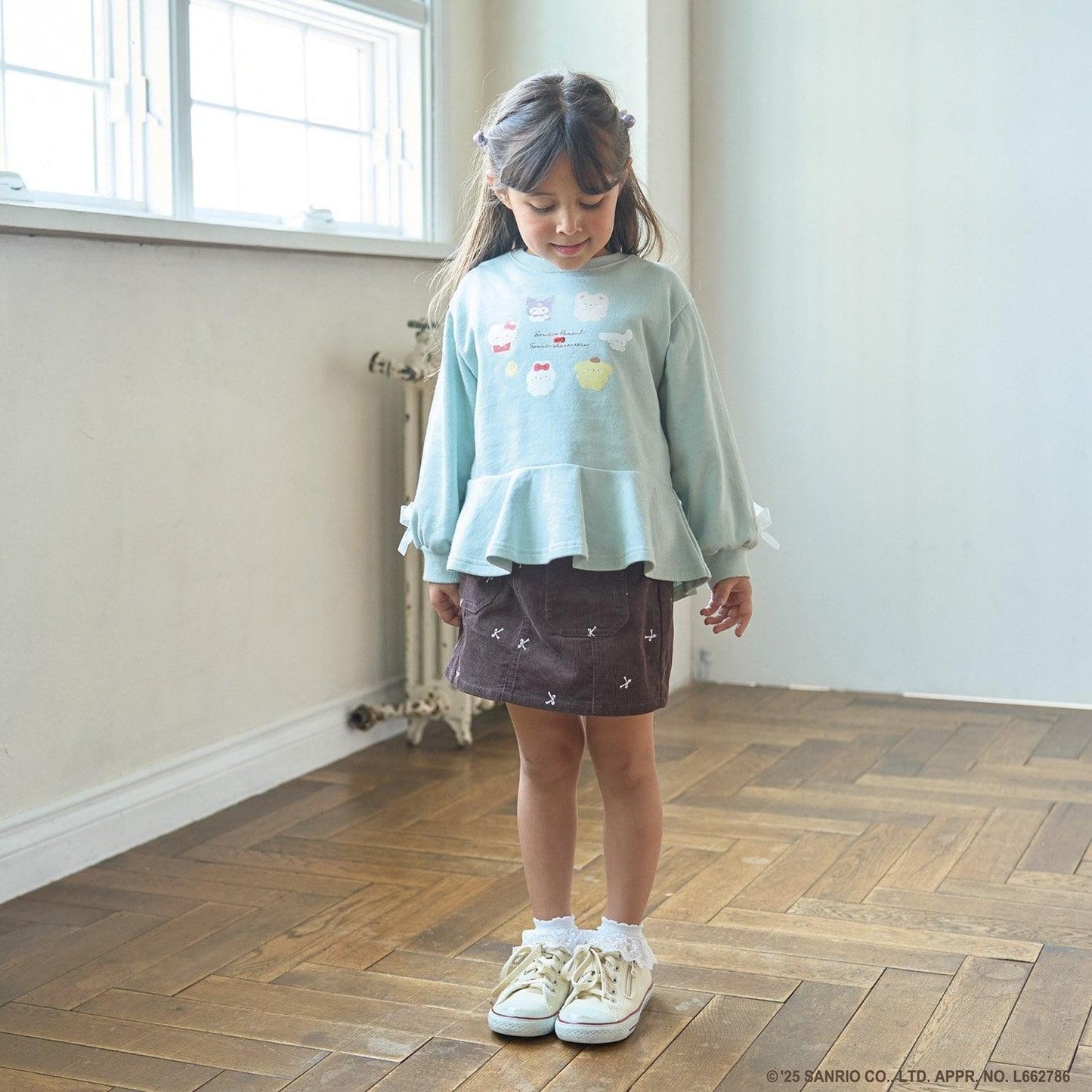 【スタジオハヌル×三麗鷗角色】荷葉邊廓形印花衛衣