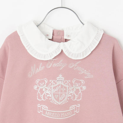 【人氣商品】【直營店無售】學院風刺繡翻領衛衣