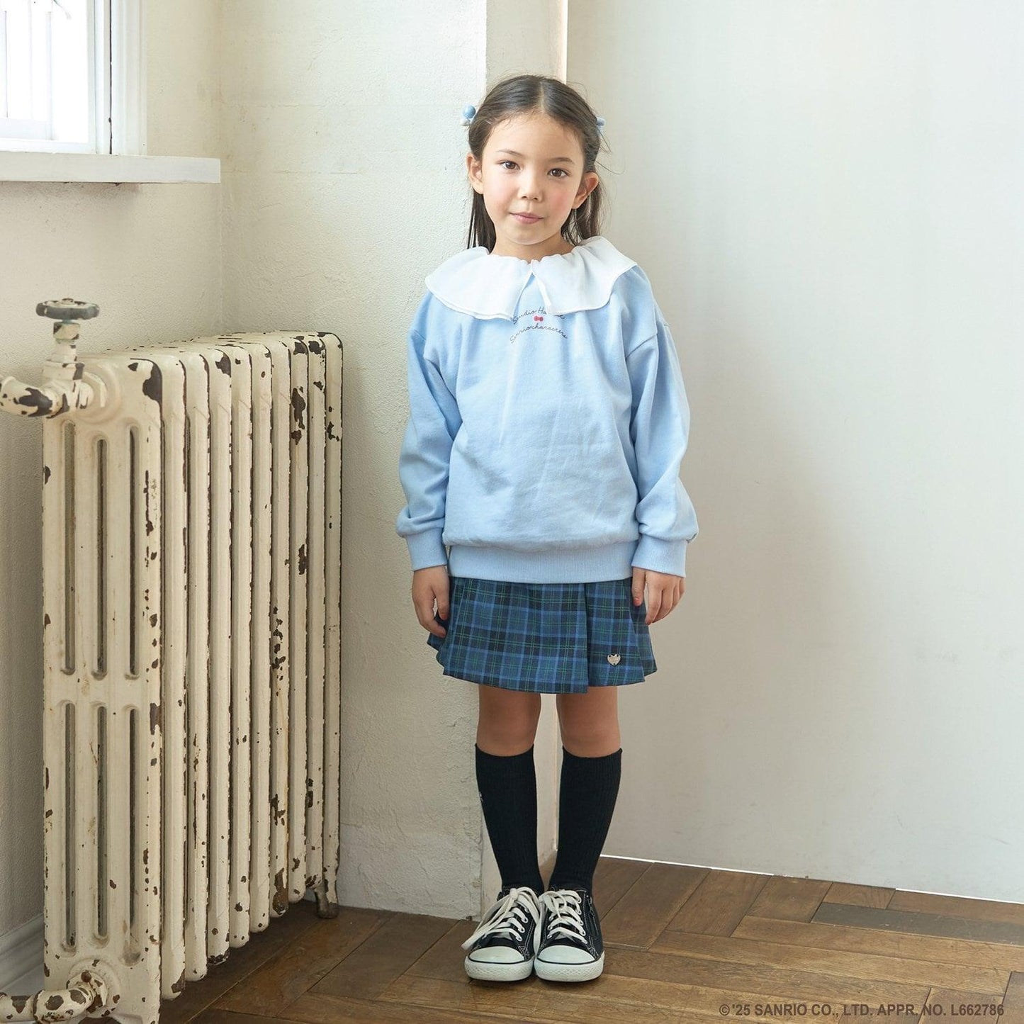 【スタジオハヌル×三麗鷗角色】【正反兩穿】拼色翻領衛衣