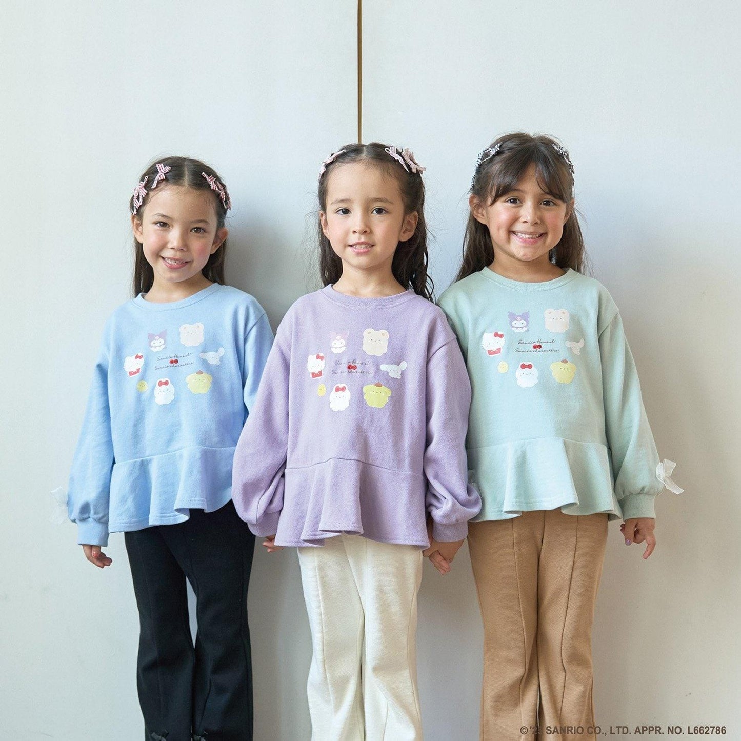 【スタジオハヌル×三麗鷗角色】荷葉邊廓形印花衛衣