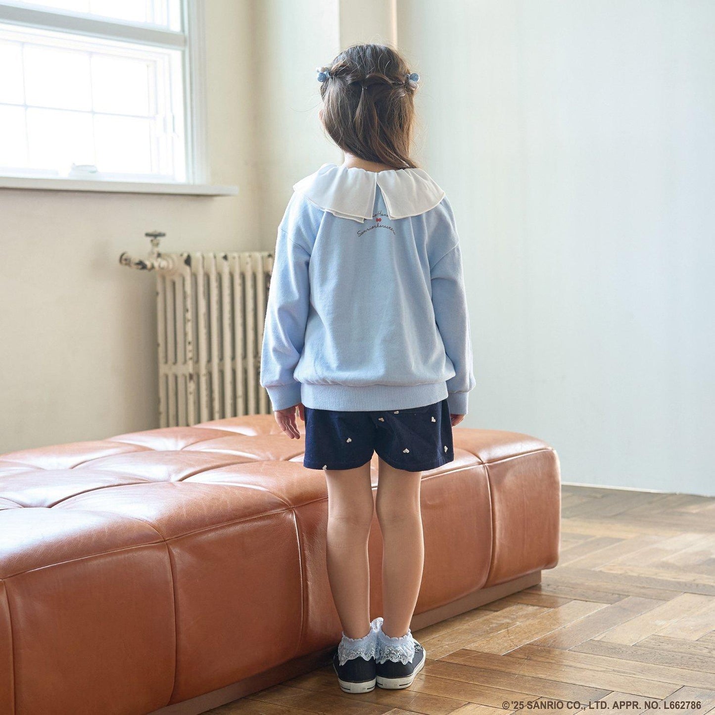 【スタジオハヌル×三麗鷗角色】【正反兩穿】拼色翻領衛衣