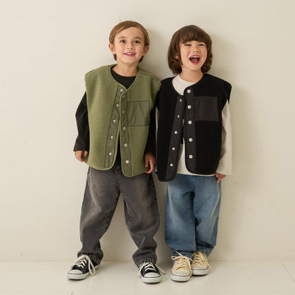 【組合自由系列】羊羔絨馬甲