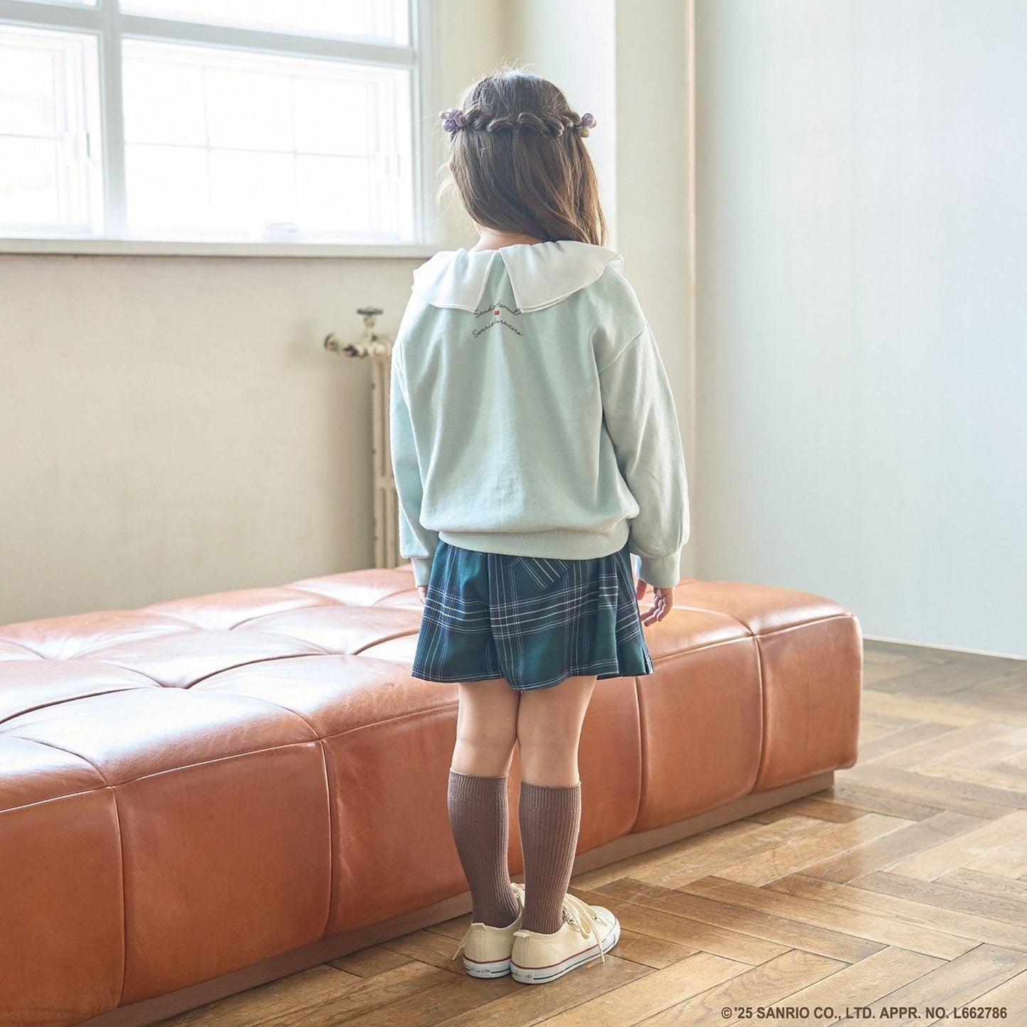 【スタジオハヌル×三麗鷗角色】【正反兩穿】拼色翻領衛衣