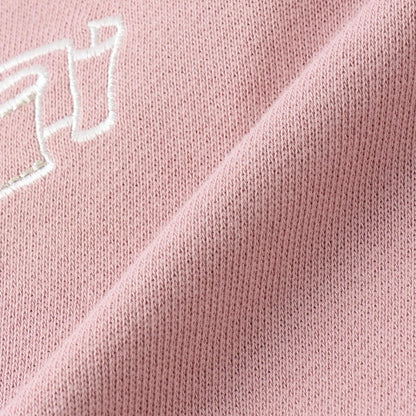 【人氣商品】【直營店無售】學院風刺繡翻領衛衣