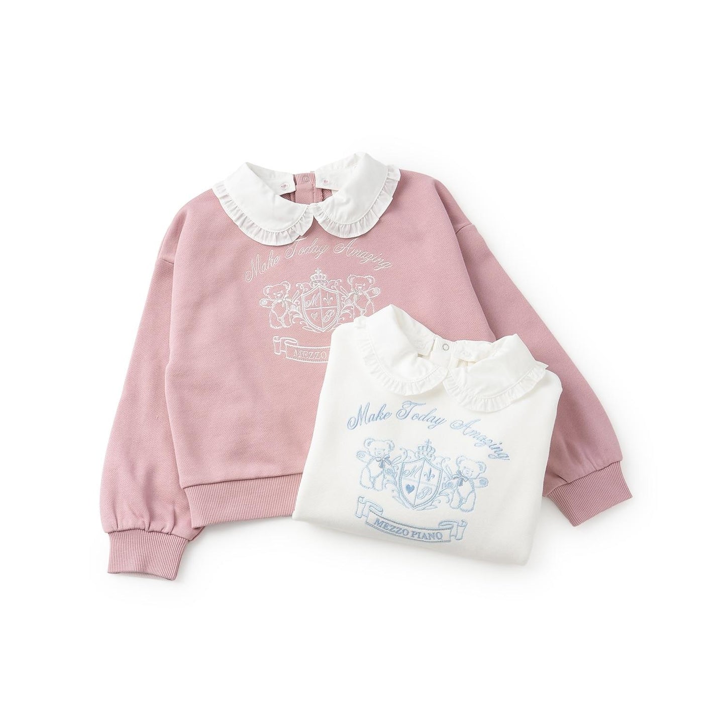 【人氣商品】【直營店無售】學院風刺繡翻領衛衣