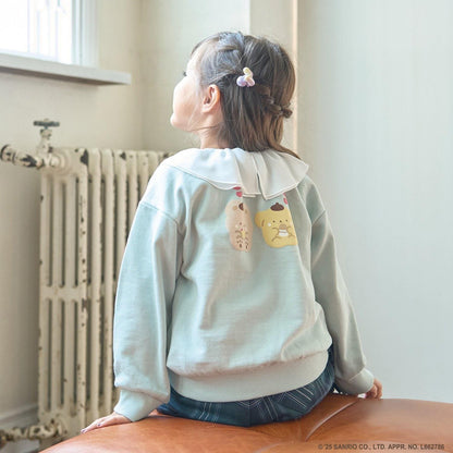 【スタジオハヌル×三麗鷗角色】【正反兩穿】拼色翻領衛衣