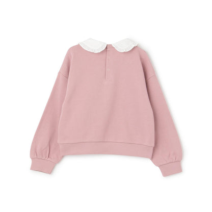 【人氣商品】【直營店無售】學院風刺繡翻領衛衣