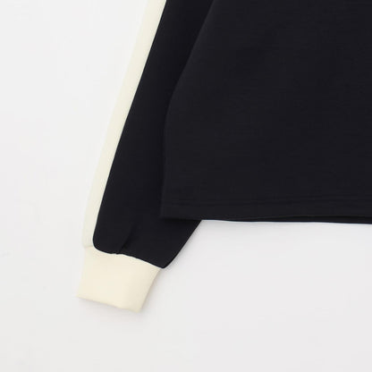 水手風半拉鍊上衣×裙子套裝