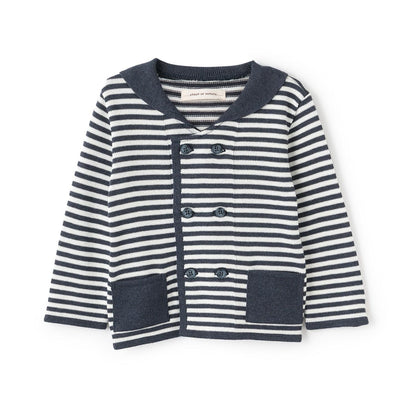 水手領針織開衫【日本製造】