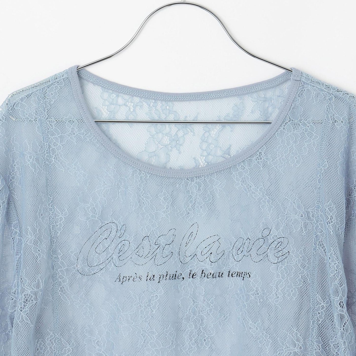 【Trois Lapins】蕾絲T恤疊穿套裝