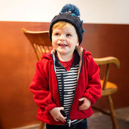 水手領針織開衫【日本製造】