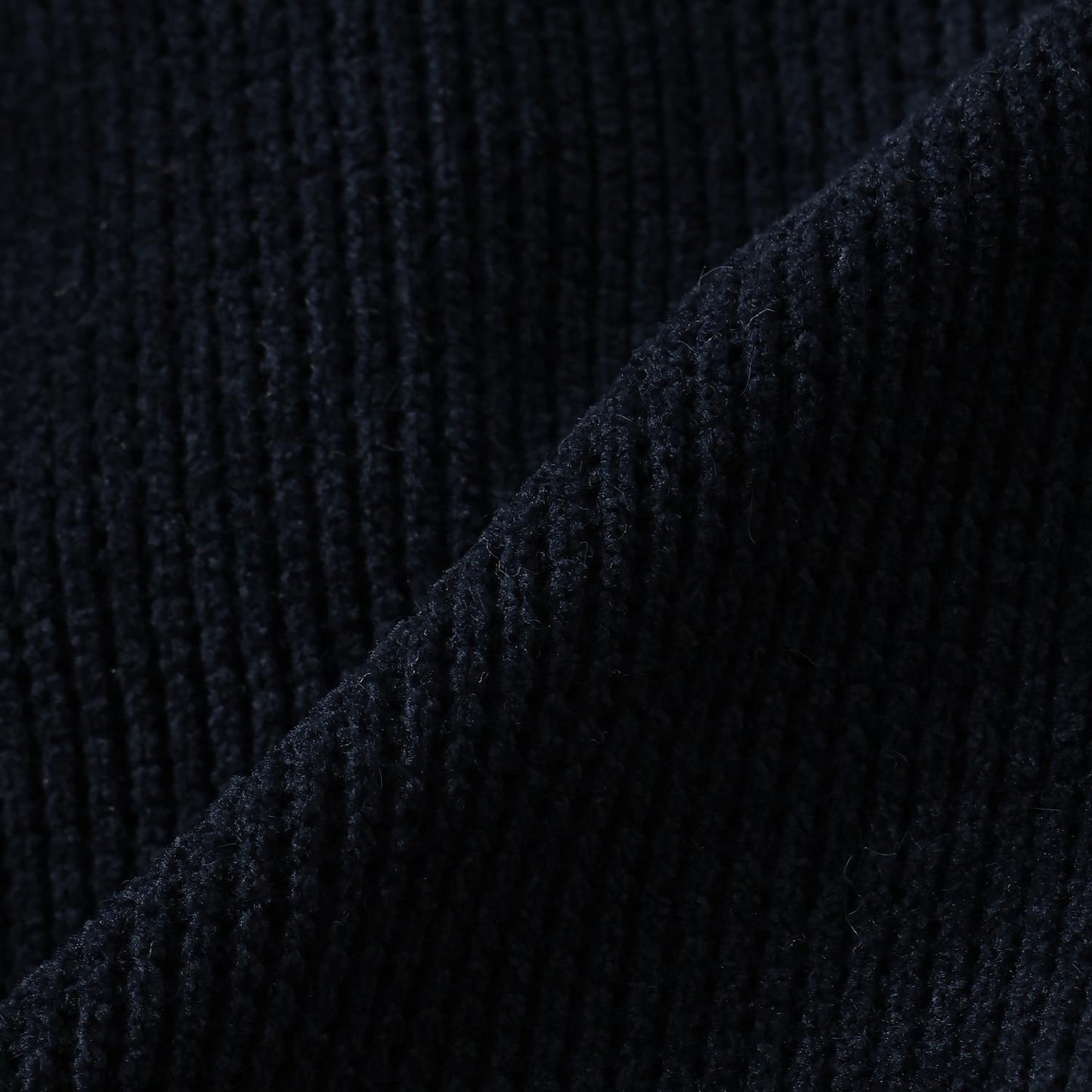 下襬拼接翻邊輕薄針織燈芯絨長褲