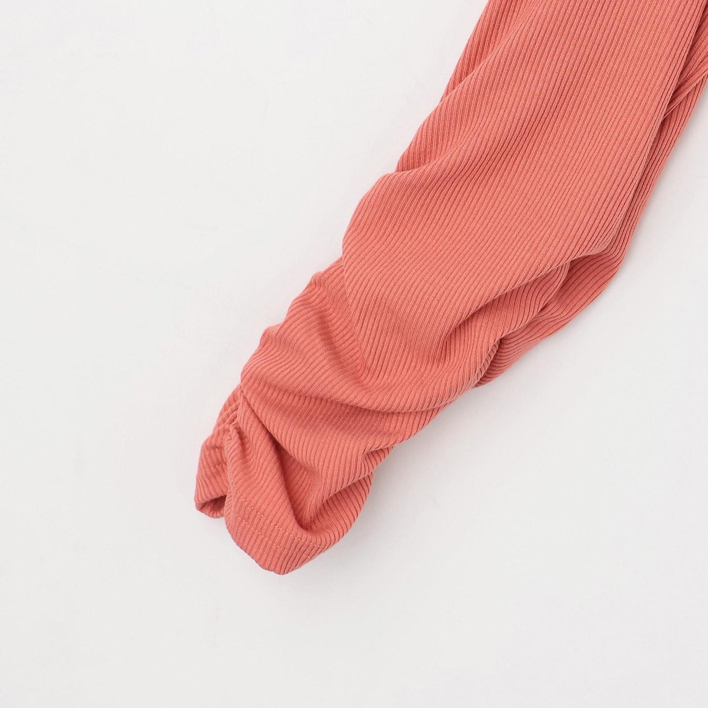 【Trois Lapins】領口蕾絲羅紋長袖T恤