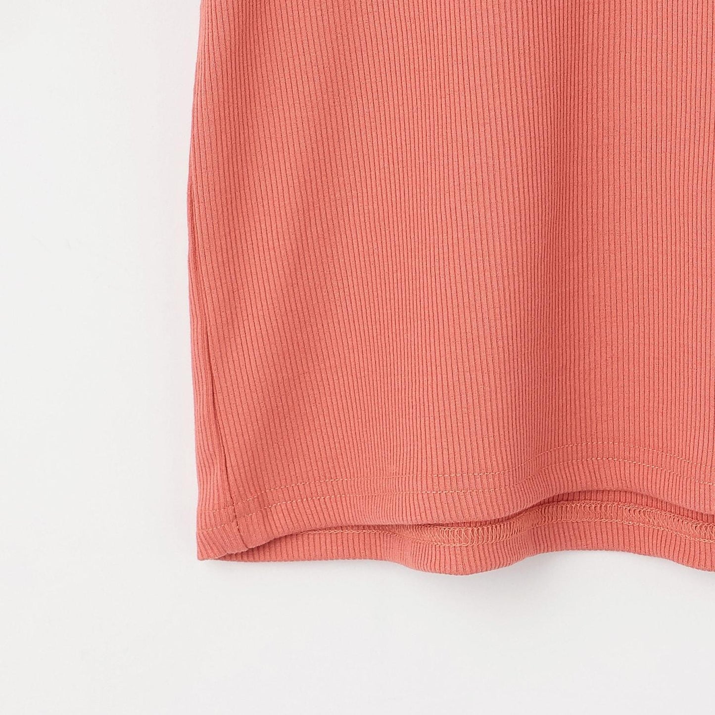 【Trois Lapins】領口蕾絲羅紋長袖T恤