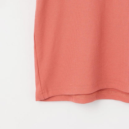 【Trois Lapins】領口蕾絲羅紋長袖T恤