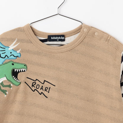 恐龍拼接長袖T恤