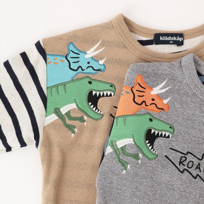 恐龍拼接長袖T恤