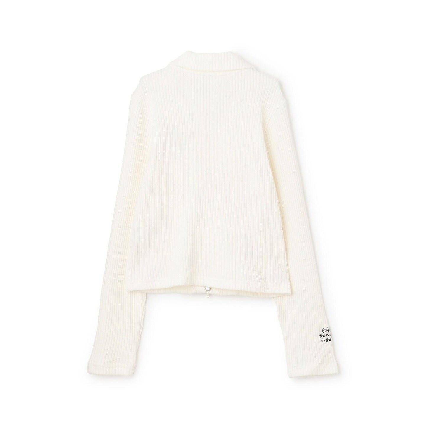 【Trois Lapins】雙拉鍊羅紋開衫