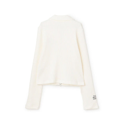 【Trois Lapins】雙拉鍊羅紋開衫