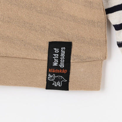 恐龍拼接長袖T恤