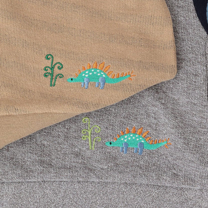 恐龍拼接長袖T恤