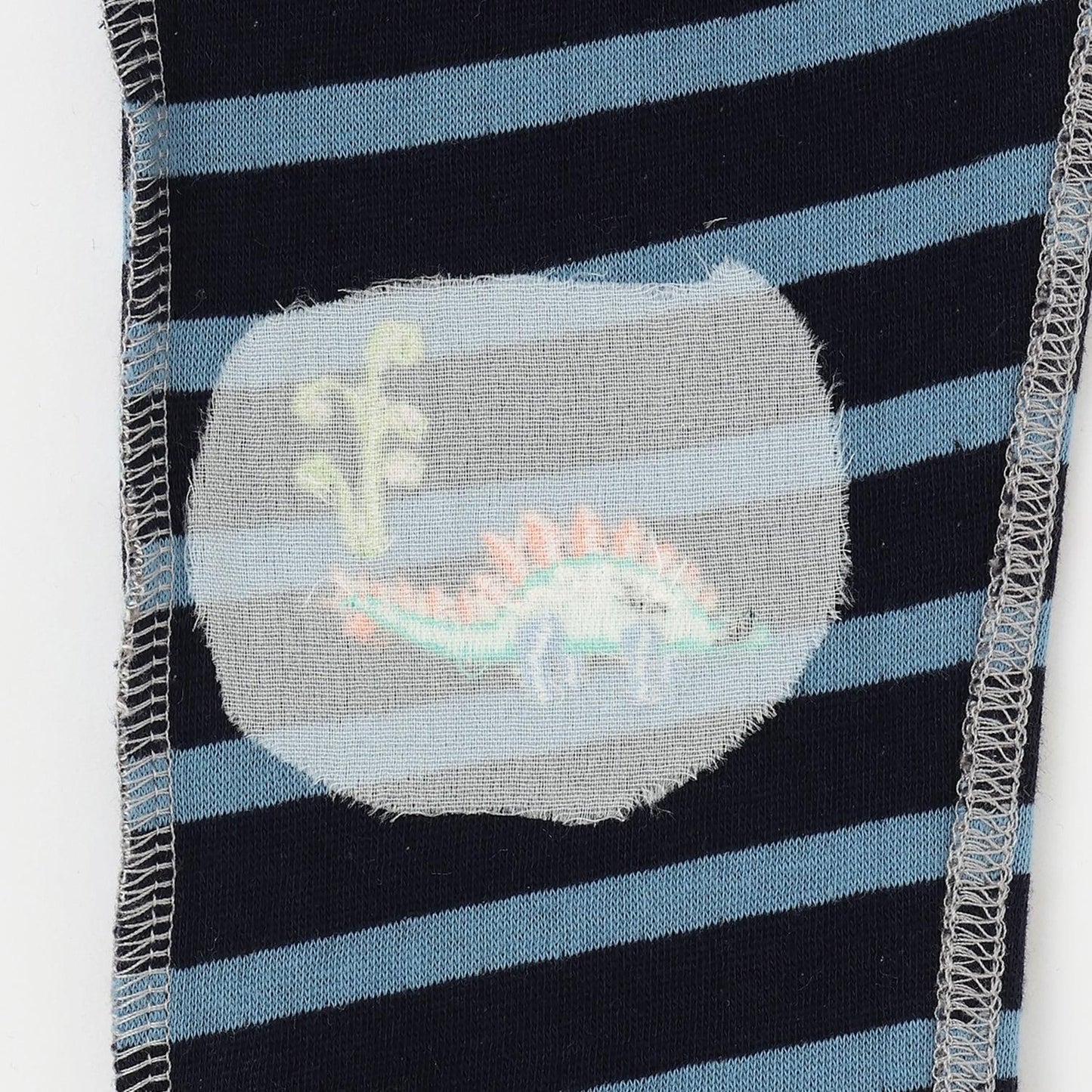 恐龍圖案加厚長款直筒褲