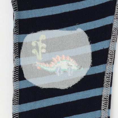 恐龍圖案加厚長款直筒褲