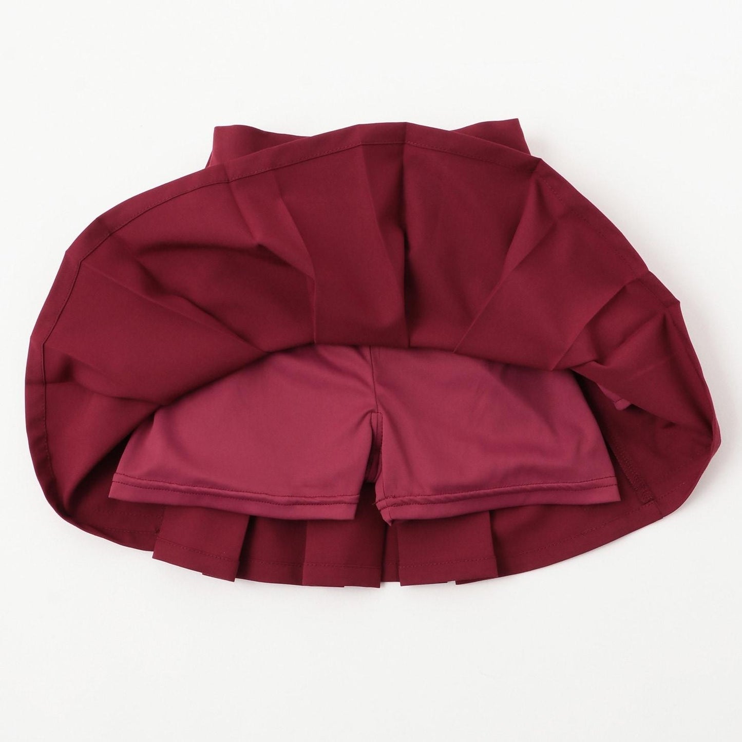 帶內襯褶皺半身裙