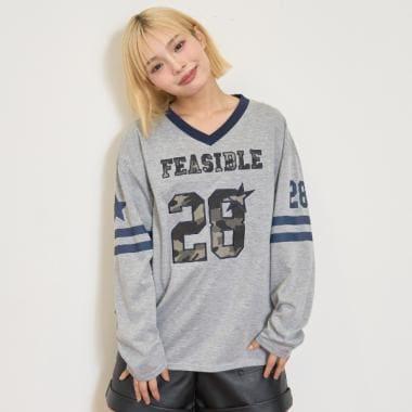 【LTXC/速幹】數字印花寬鬆T恤