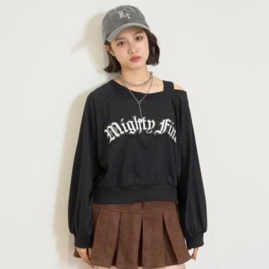 【LTXC】單肩長袖T恤