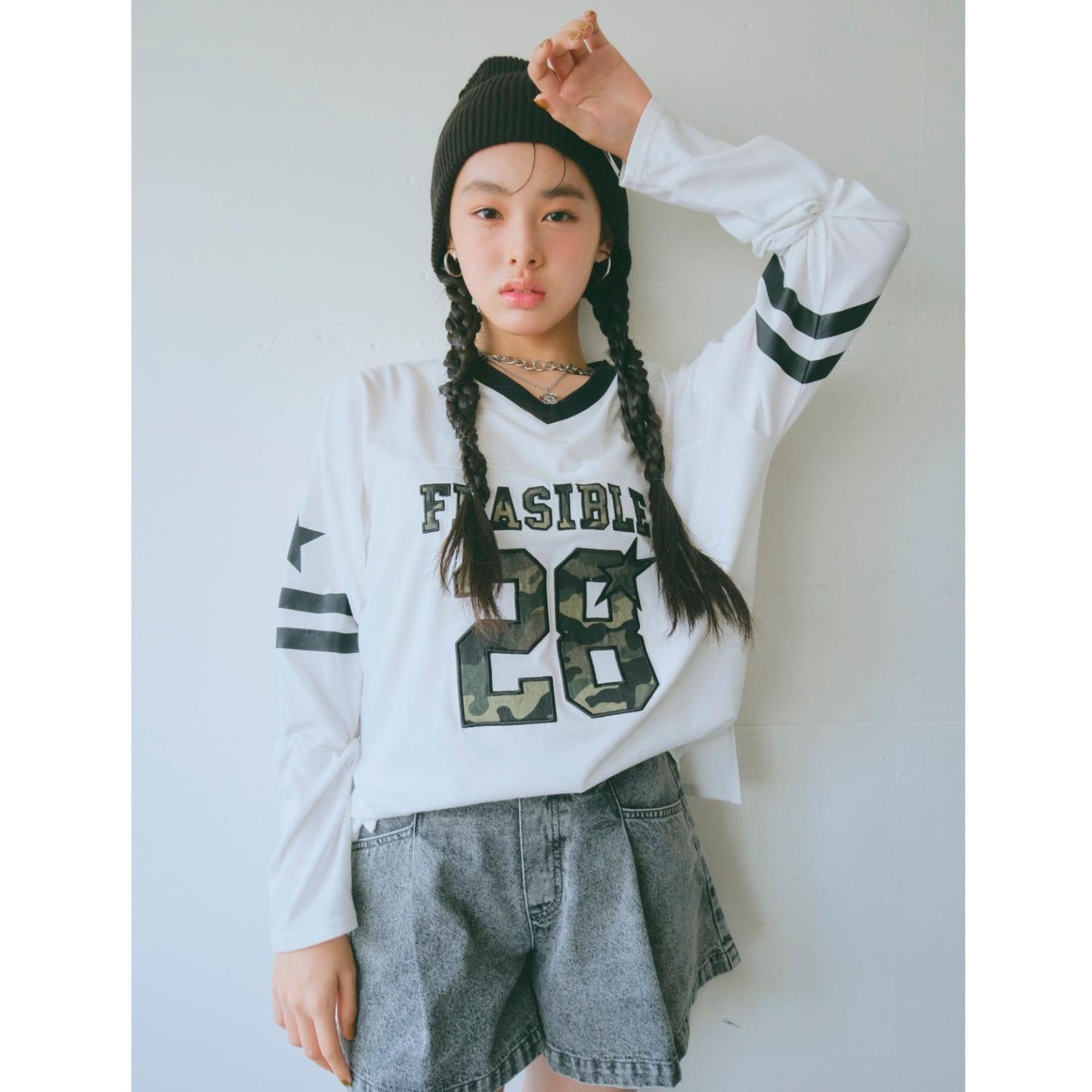 【LTXC/速幹】數字印花寬鬆T恤