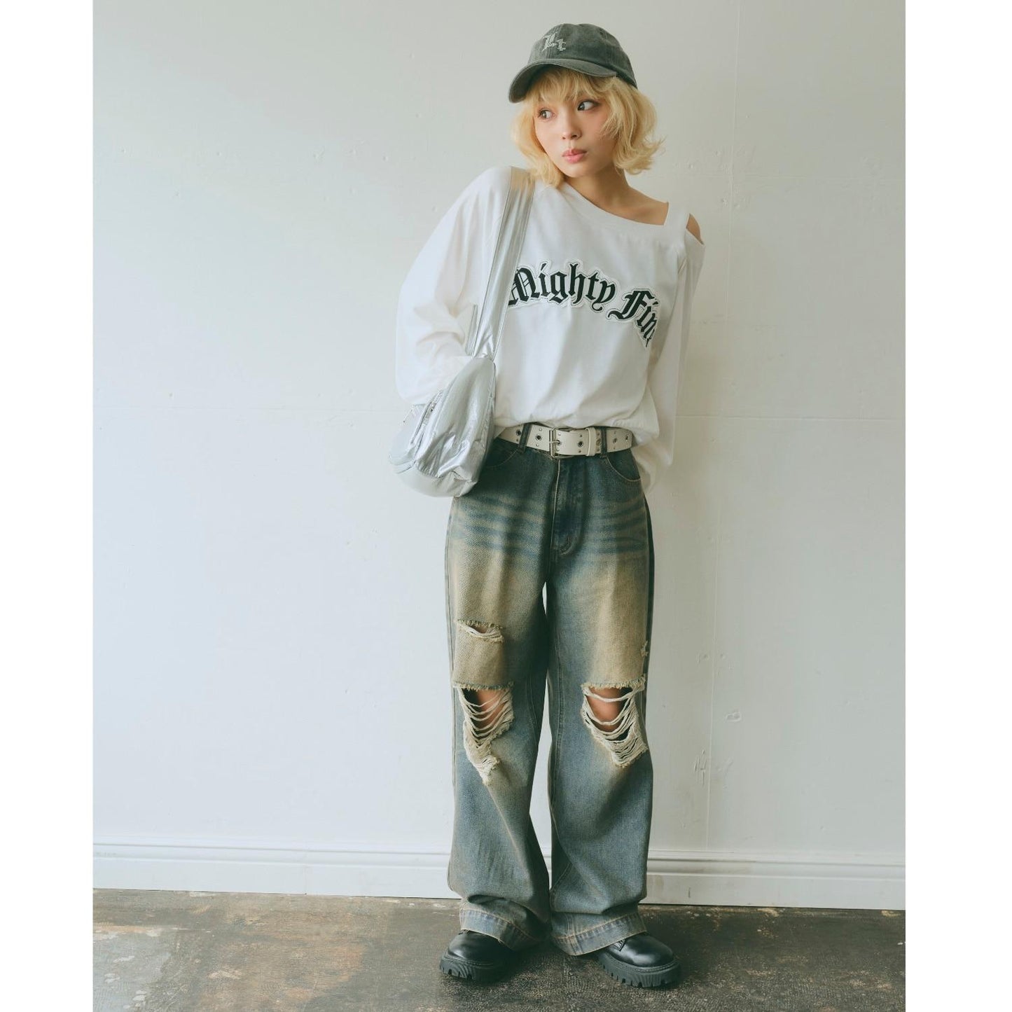 【LTXC】單肩長袖T恤