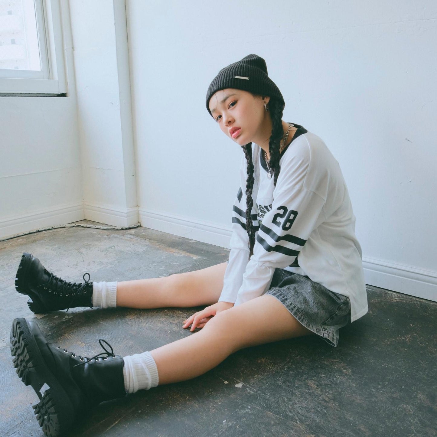 【LTXC/速幹】數字印花寬鬆T恤