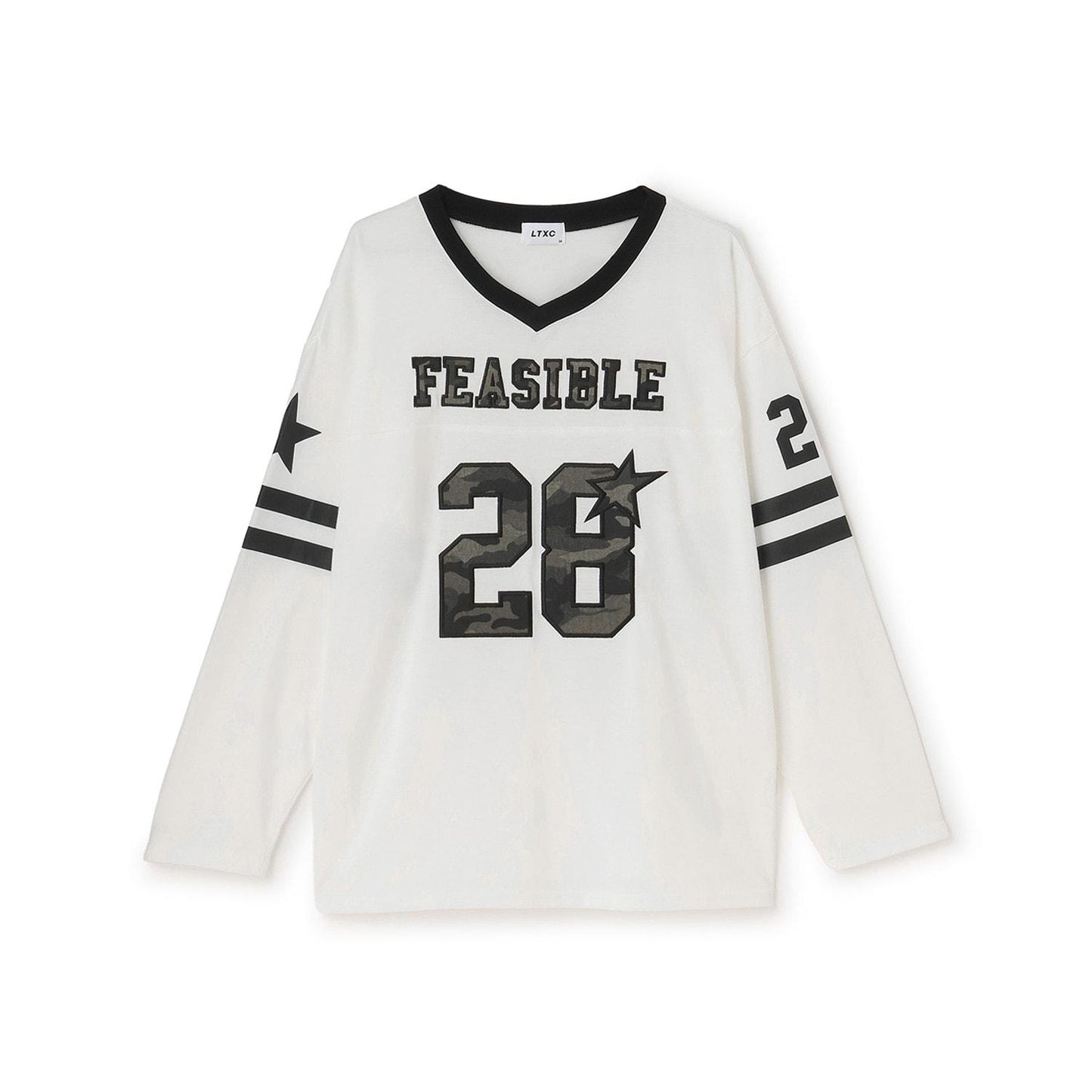 【LTXC/速幹】數字印花寬鬆T恤