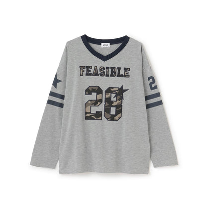 【LTXC/速幹】數字印花寬鬆T恤