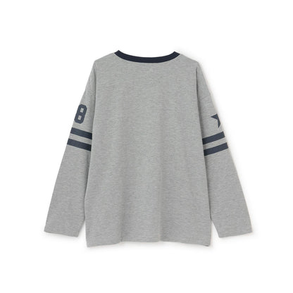 【LTXC/速幹】數字印花寬鬆T恤