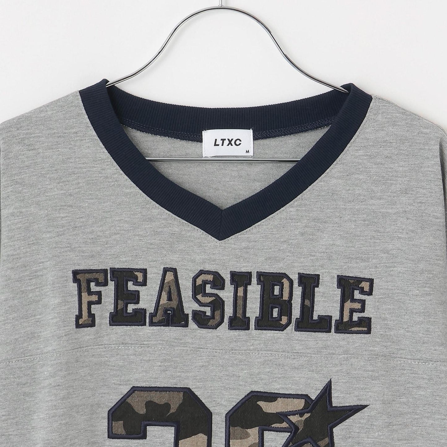 【LTXC/速幹】數字印花寬鬆T恤