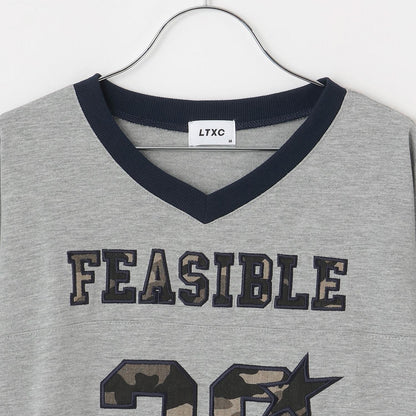 【LTXC/速幹】數字印花寬鬆T恤