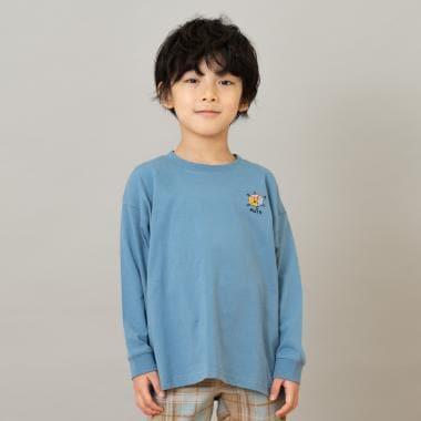 【純棉100%】【365D.】主題刺繡長袖T恤