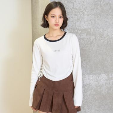 羅紋抽繩長袖T恤