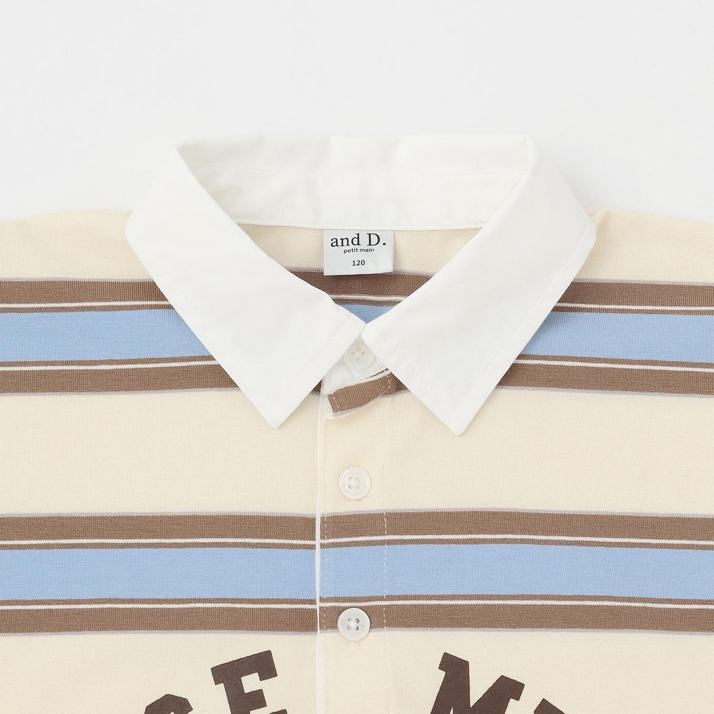 【男女同款】學院風印花長袖橄欖球T恤