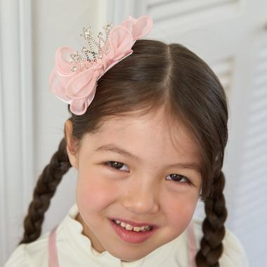 大蝴蝶結皇冠髮夾