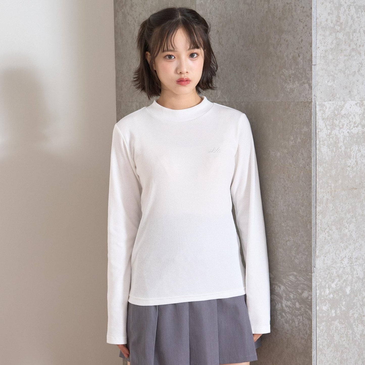 【吸溼發熱】羅紋長袖T恤