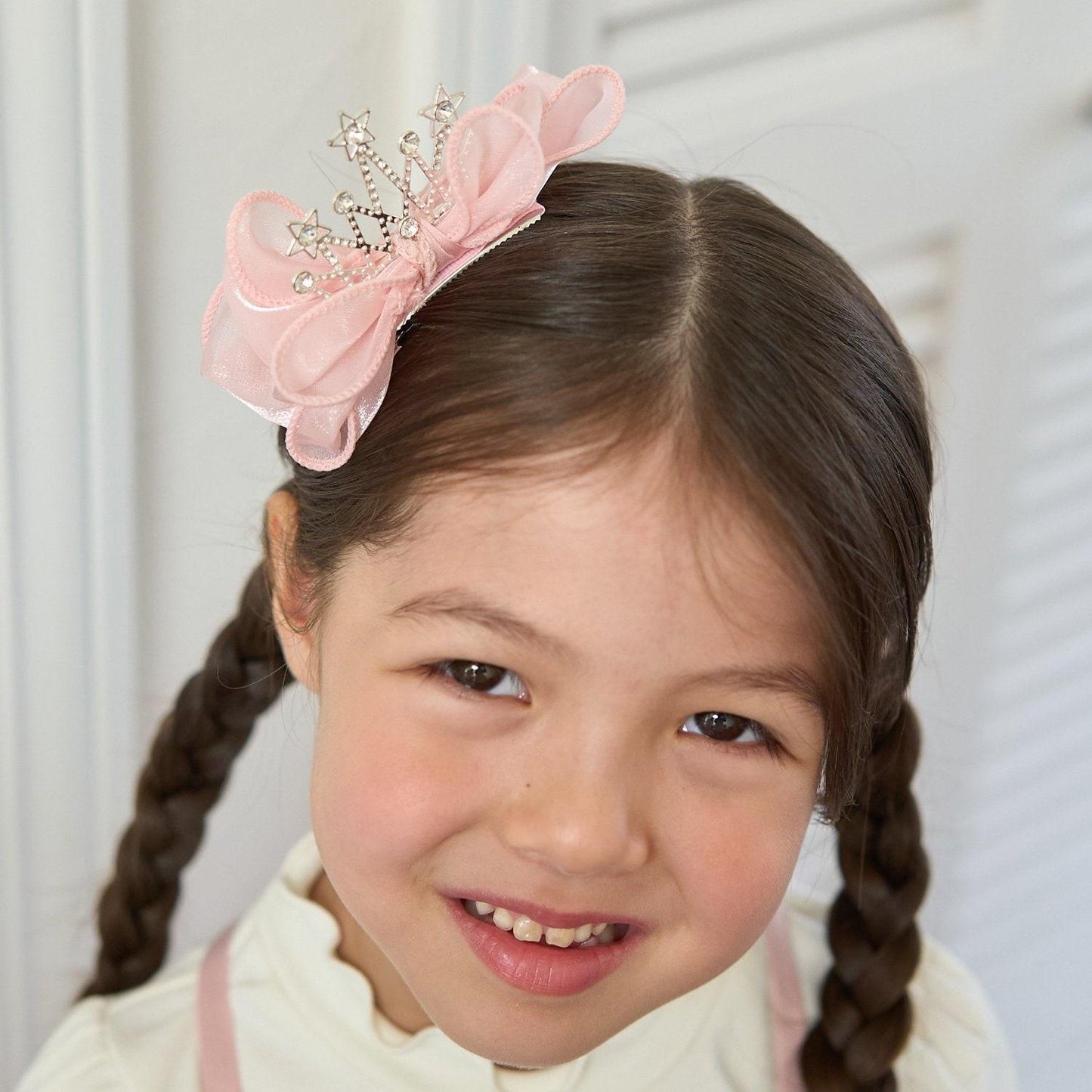 大蝴蝶結皇冠髮夾